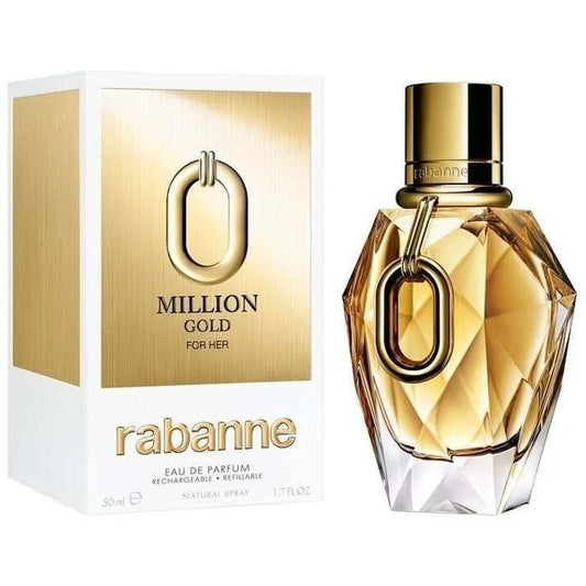 Paco Rabanne Million Gold For Her Eau De Parfum Spray Refillable 90ml / 3.0 oz